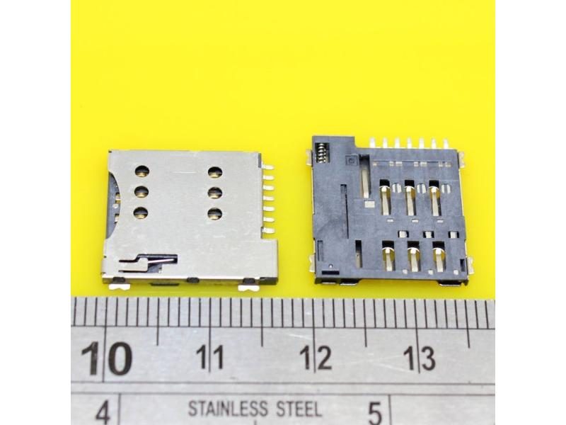 1piece KA 285 7pin Push Micro Sim Card Socket Holder Slot Replacement Connector Carousel 1