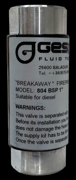 Break Away Fire Proof Valve 1" 0-120LPM Carousel 1
