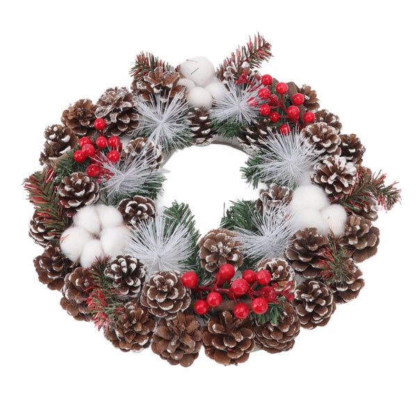 christmas wreath pinecone cotton garland festival decorations christmas Carousel 8