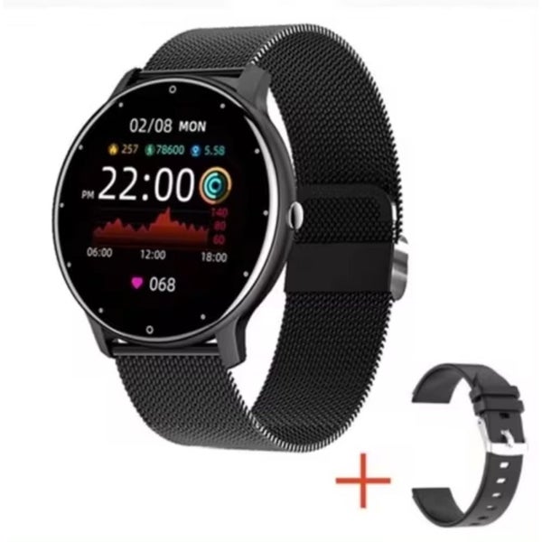 Android and iOS Water Resistant Fitness Monitoring Tracker Sports Smart Watch Carousel 1