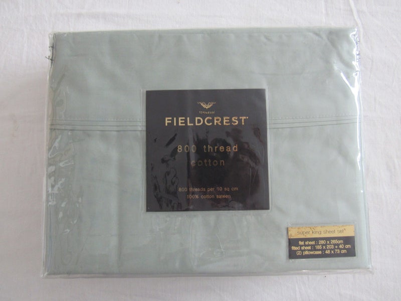 Sheet Set - Super King - Fieldcrest - Mint 800TC Cotton Sateen - FoxNoble SK Carousel 1