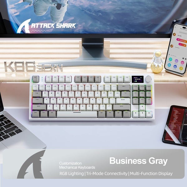 K86 Wireless Hot-Swappable Mechanical Keyboard Bluetooth/2.4g With Carousel 2