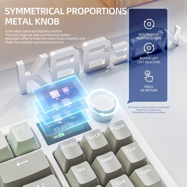 K86 Wireless Hot-Swappable Mechanical Keyboard Bluetooth/2.4g With Carousel 7