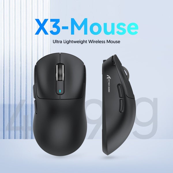 X3 Lightweight Wireless Gaming Mouse with 3 Mode 2.4G USB-C Wired Carousel 1