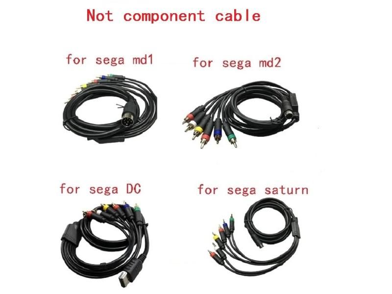 RGBS/RGB Cable Replacement Color Monitor Cable For Sega MD2 Game For Sega MD1 Carousel 2