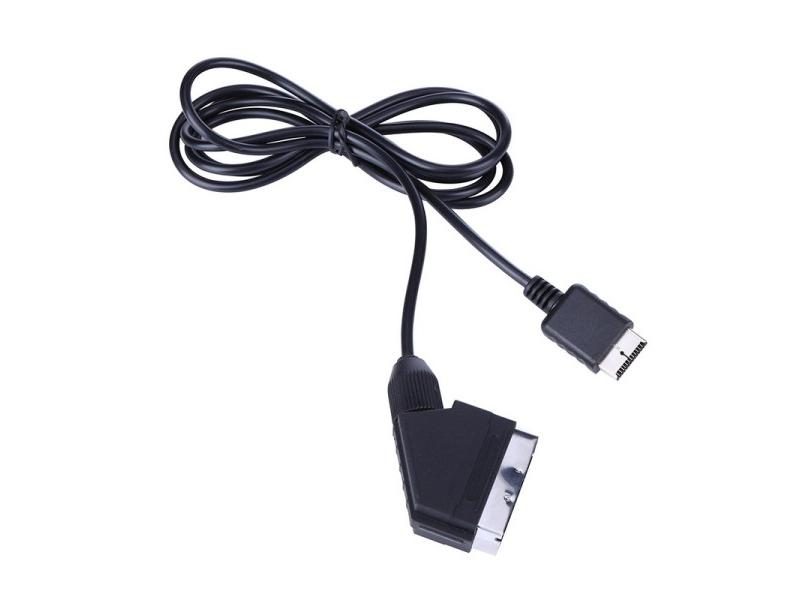 1.8m RGB Scart Cable For Sony Playstation PS1 PS2 PS3 TV AV Lead Replacement Carousel 1