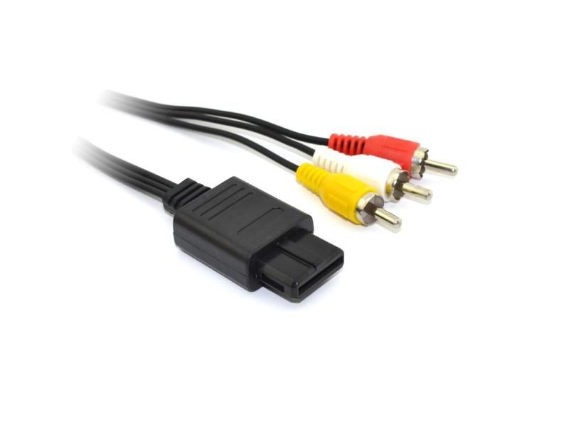 10pcs High Quality 180cm 6FT AV TV RCA Video Cord Cable For Game Cube For SNES Carousel 1