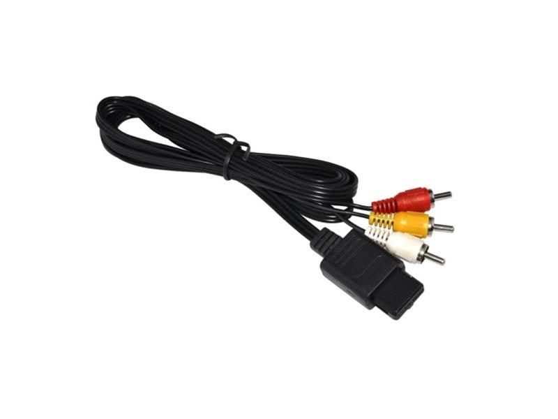 10pcs High Quality 180cm 6FT AV TV RCA Video Cord Cable For Game Cube For SNES Carousel 2