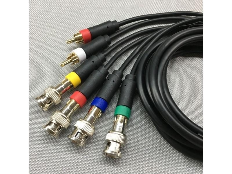 BUKIM RGB/RGBS RCA Cable For Sega Saturn For Sony PVM BVM NEC XM UPSCALER BNC Carousel 1