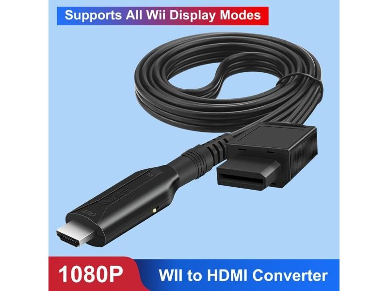 Full HD 1080P Wii To HDMI Converter Adapter Cable Male To Male Wii2HDMI Carousel 2