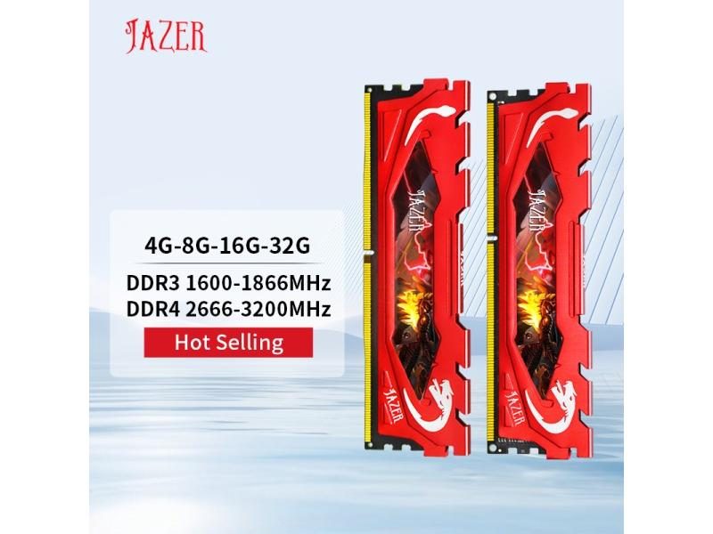 JAZER DDR4 Ram 16GB 32GB 3600MHz 3200MHz 2666MHz 4GB 8GB Desktop Memory Carousel 1