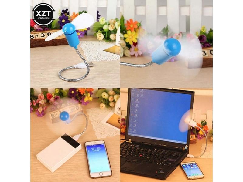 Mini Snake Fan Silent Soft Leaf Fan Computer Usb Fan Bendable Freely Mini Soft Carousel 2