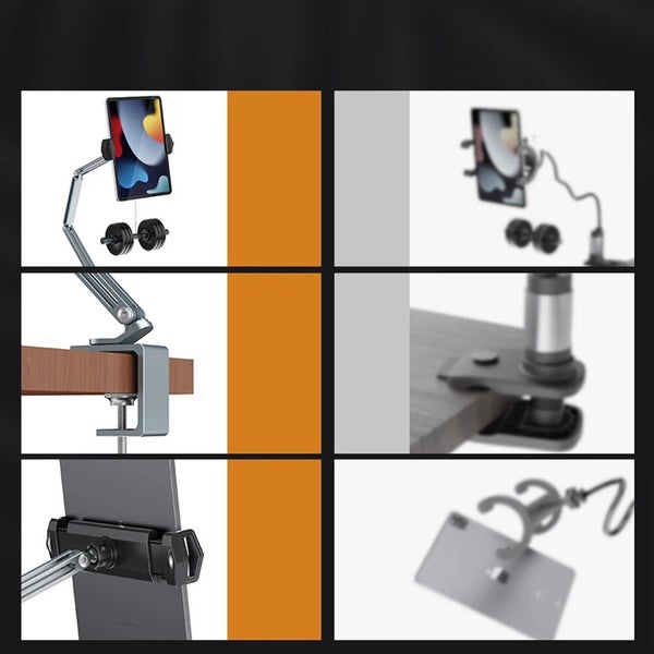 Desk Bed Tablet Stand Adjustable for 4-12.9 Inches Mobile Phones Carousel 7
