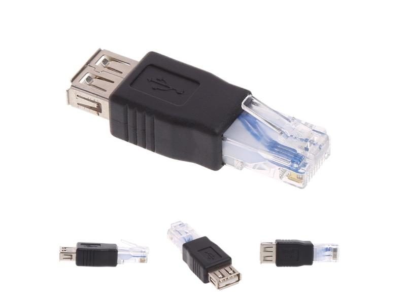 USB Type A Female To RJ45 Male Ethernet LAN Adapter R1WC For Carousel 2