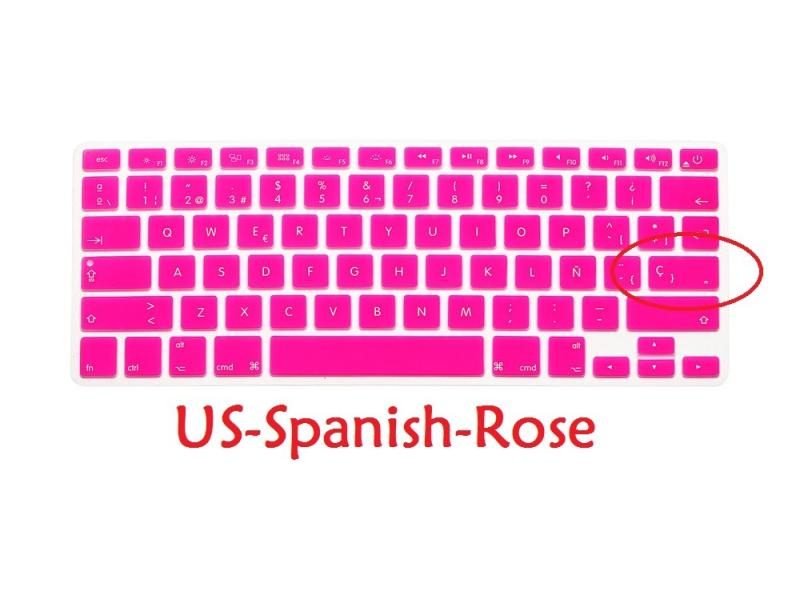 Spanish For Macbook Pro Retina 13 15 Air 13 EU US Spanish Keyboard Cover Soft Carousel 1