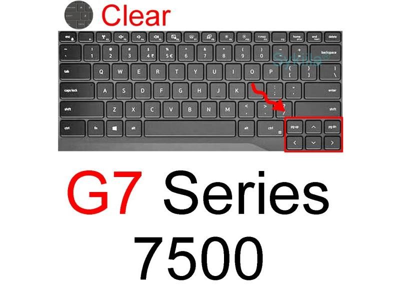 Keyboard Cover For Dell G15 G16 G3 G5 G7 Pro SE 15 16 17 Silicone Skin Case Carousel 1