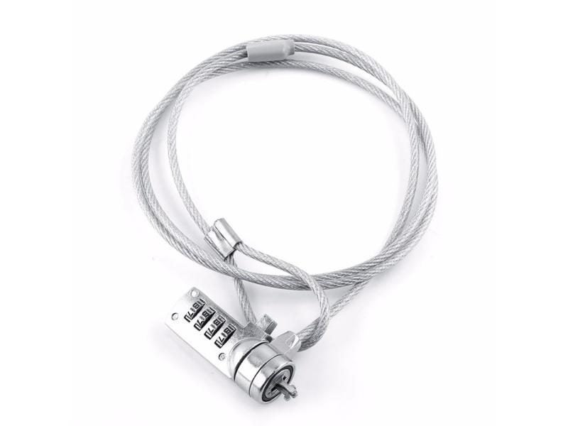 Laptop Combination Security Lock Cable Chain Theft Deterrent 4 Digit Password Carousel 1