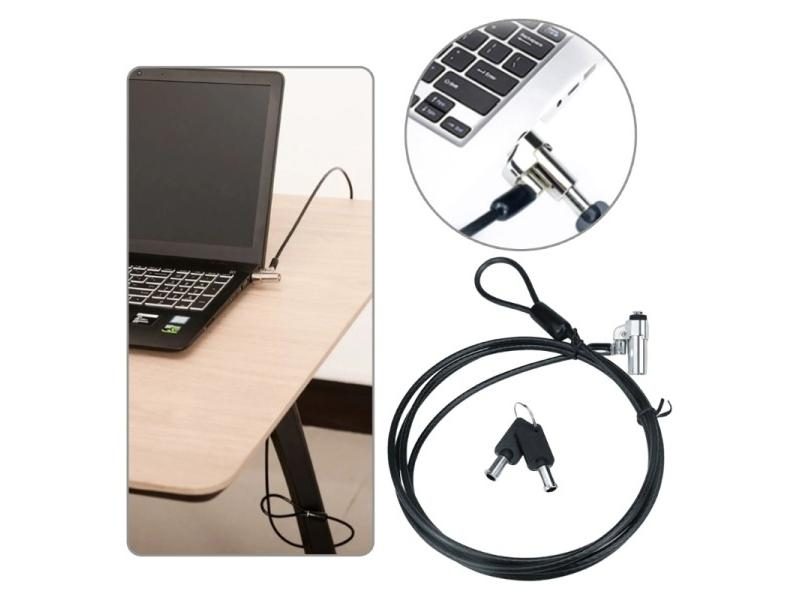 PC Laptop Cable Lock Security Computer Lock Metal Locks For 6x2.5mm Hole Carousel 1