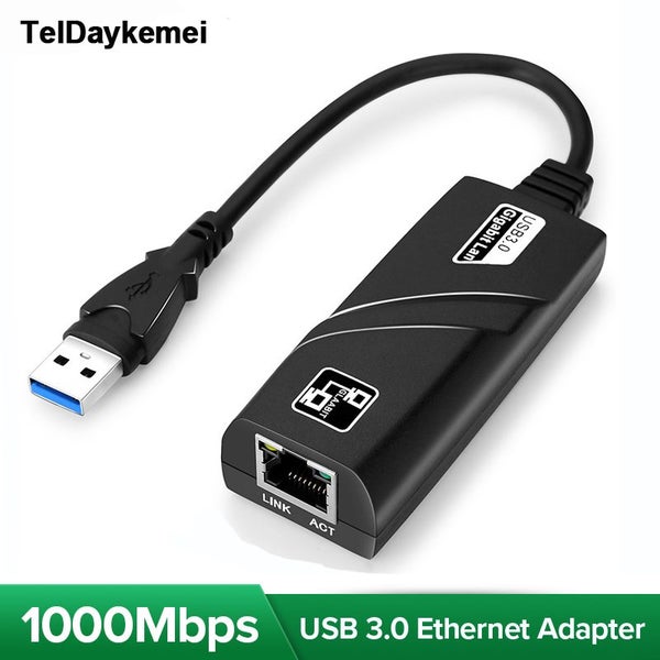 10/100/1000Mbps Wired USB 3.0 TypeC USB To Rj45 Lan Ethernet Adapter Carousel 2