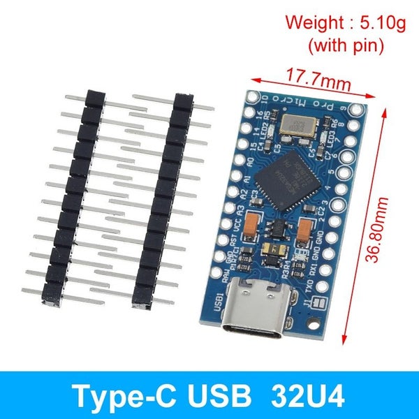 Pro Micro ATmega32U4 5V 16MHz Original Chip Replace ATmega328 For Carousel 1