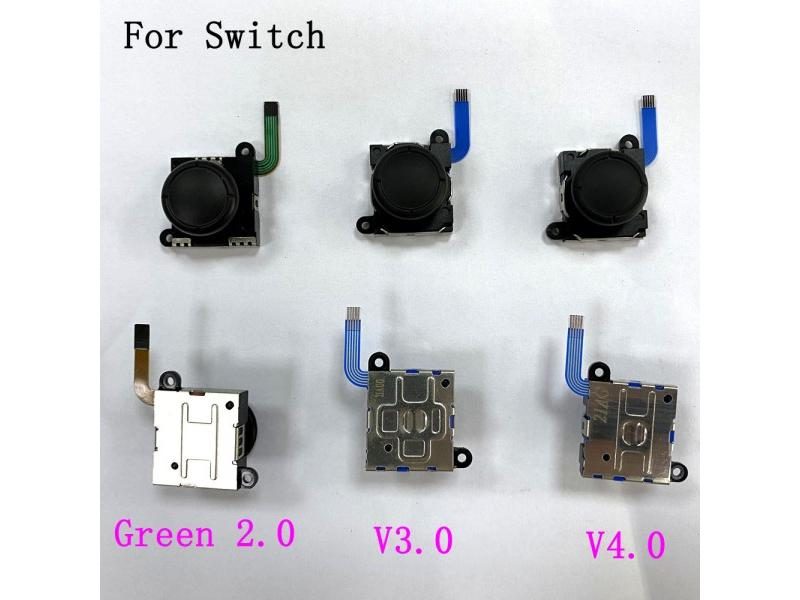 10Pcs 4 Colors Left/Right 3D Analog Sensor Joystick Thumb Sticks Replacement Carousel 1