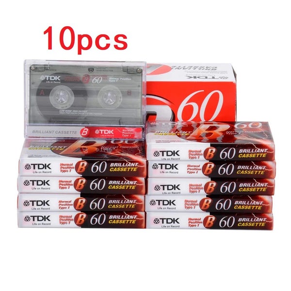 10PCS High Qulity Standard Cassette Blank Tape Player Empty 60 Minutes Magnetic Carousel 1