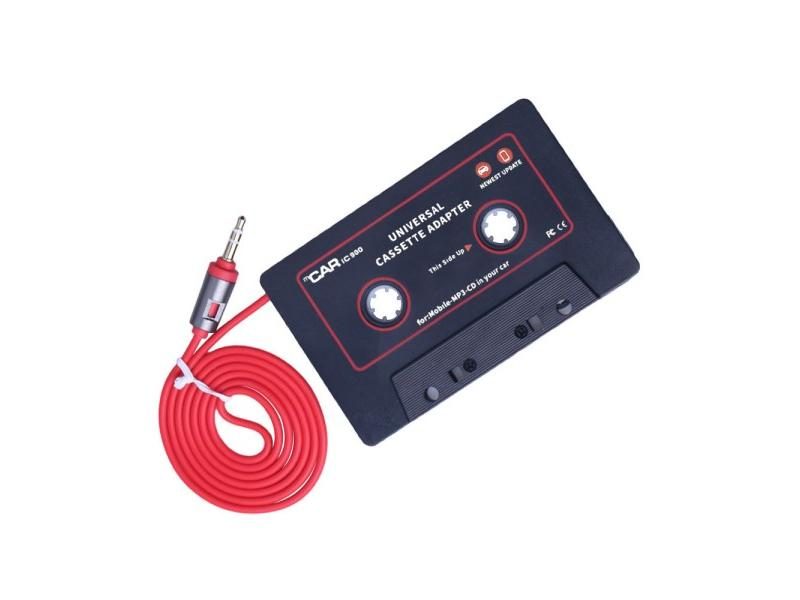 Car Cassette Tape Adapter 3.5mm Car AUX Audio Tape Cassette Converter For Phone Carousel 2