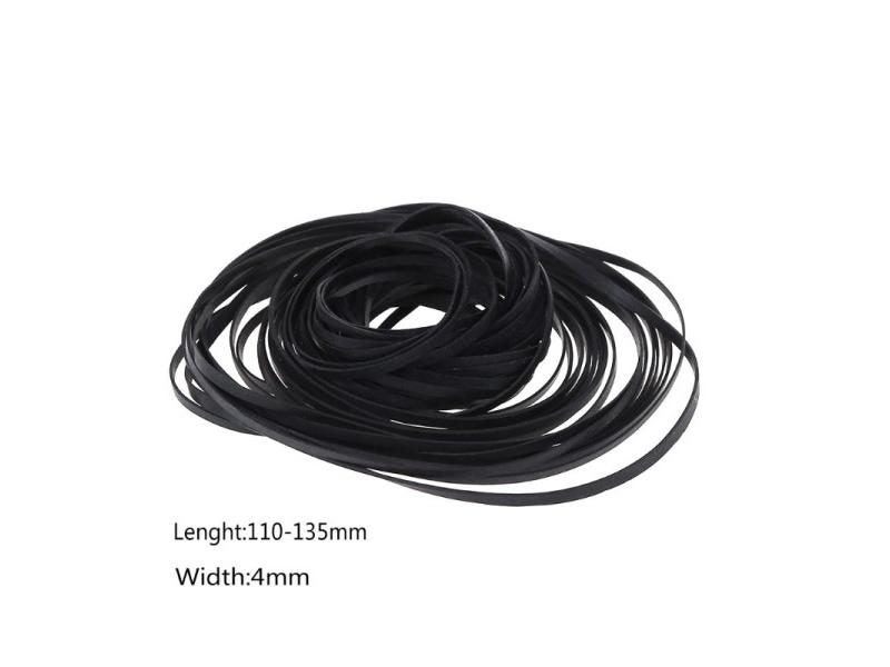 50PCS 4mm Universal Assorted Flat Rubber Belts For Recorders Walkman CD DVD Carousel 2