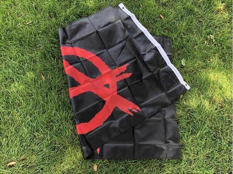 90x150cm High Quality Polyester Anarchy Flag For Decoration Carousel 1