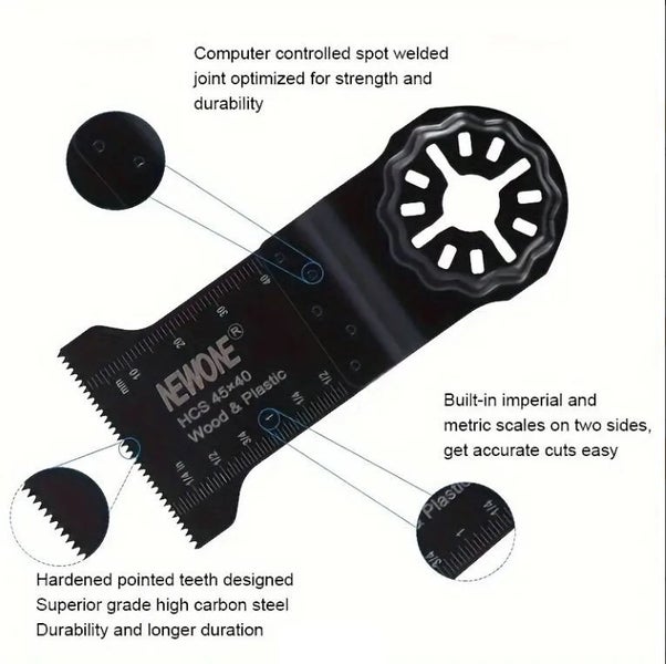 Starlock multi tool blades 45*40mm - wood , plastic Carousel 2