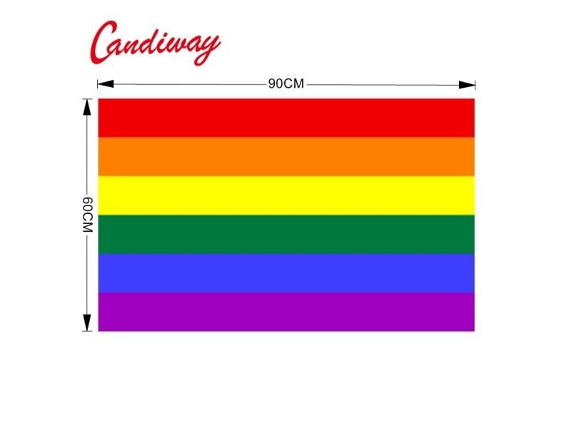 Homosexuality The Rainbow Flag Banner Flag Home Furnishing Decorative Polyester Carousel 1