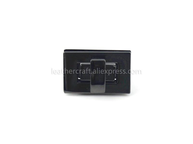 1x Metal Square Tiny Bag Turn Lock Twist Lock Clasp Leather Craft Women Bag Carousel 1