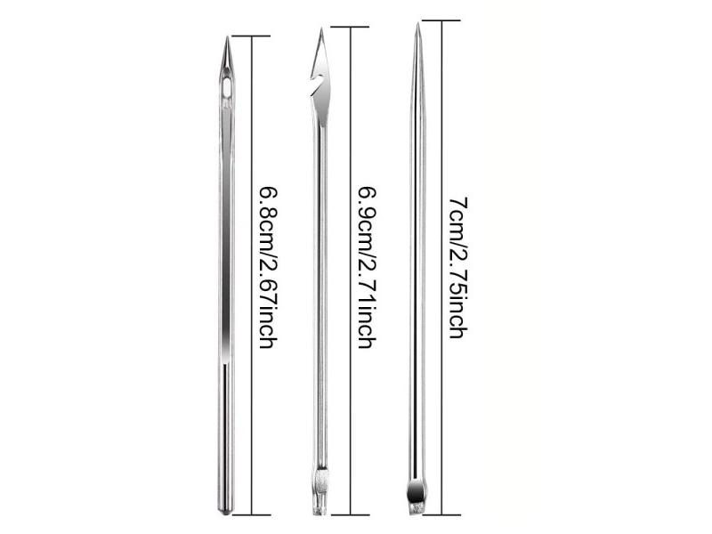 Leather Sewing Kit With Copper Handle Set Nylon Thread For Repair Carousel 1