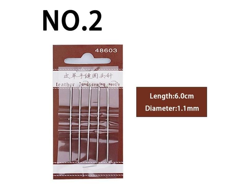 5pcsLeathercraft Sewing Needles Large Eye Blunt Stitching Needle Harness Carousel 1