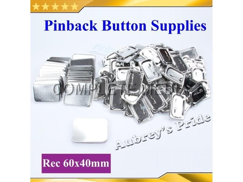 100 Sets 40x60mm Pin Back Metal Button For New Badge Maker Carousel 1