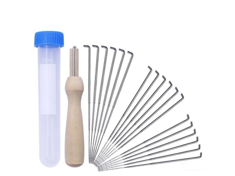 1Set Felting Needles Artesanato Wool Felt Pocked Needles Set 18pcs 3 Sizes Diy Carousel 1
