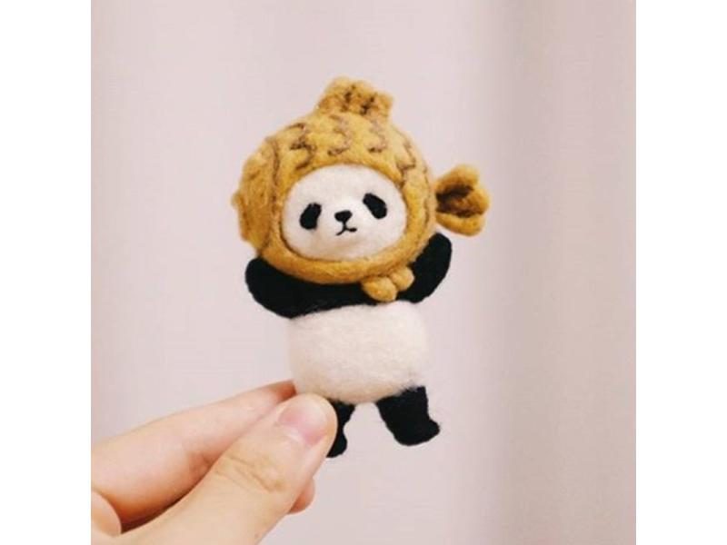 Non Finished Felt Kit Creative Popular Pets Toy Doll Wool Felt Poked Kitting Carousel 1