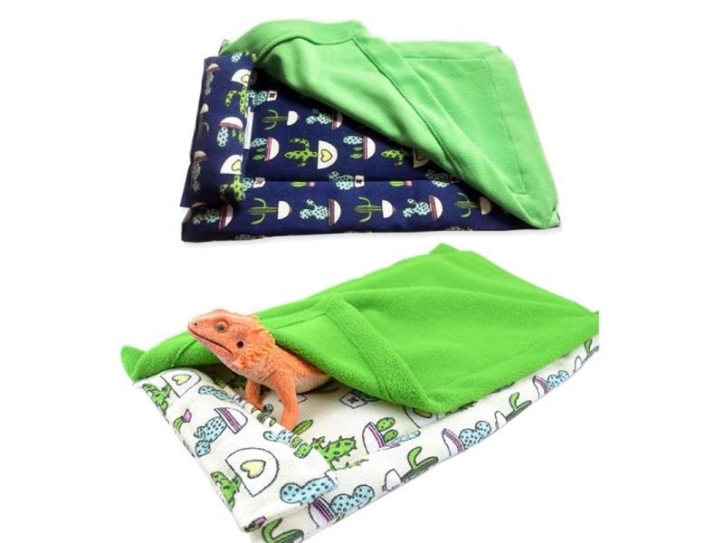 Reptile Sleeping Bag For Bearded Dragon Leopard Gecko Lizard With Detachable Carousel 2
