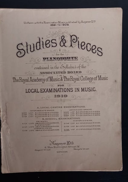 Studies & Pieces for the piano - Royal Academy of Music & Royal College of Music Carousel 1