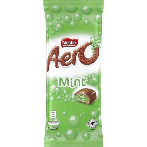 Nestlé Aero Chocolate Block Peppermint 118g Carousel 1