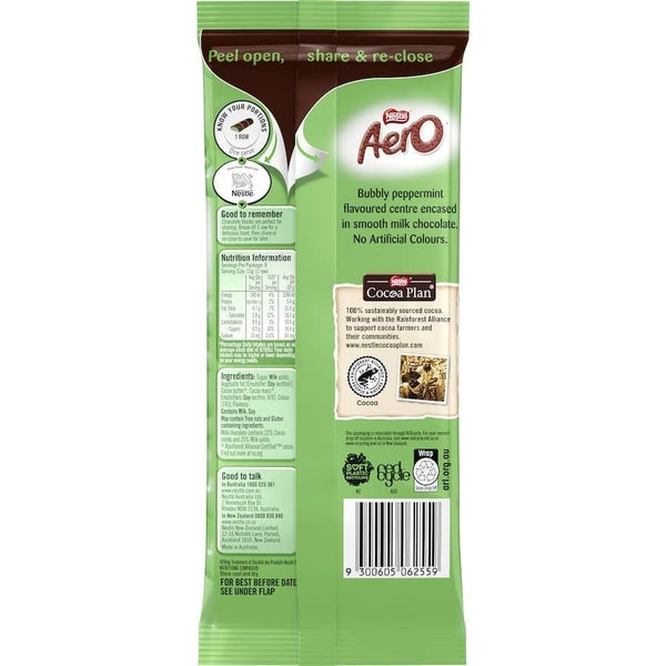 Nestlé Aero Chocolate Block Peppermint 118g Carousel 2