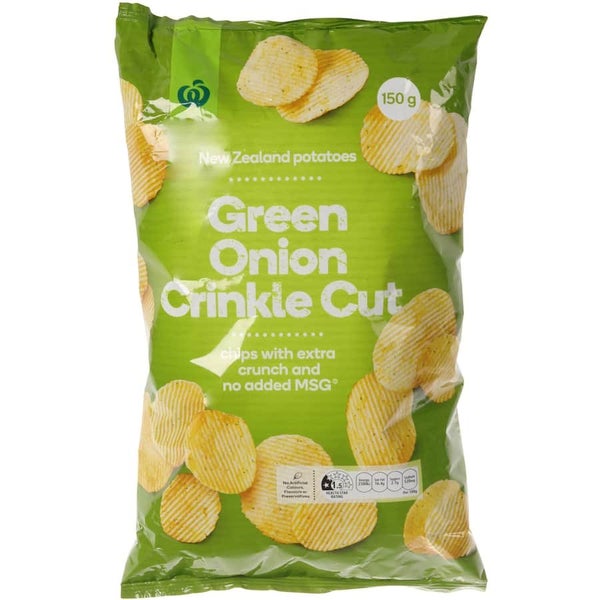 Woolworths Chips Green Onion Crinkle Cut Carousel 2