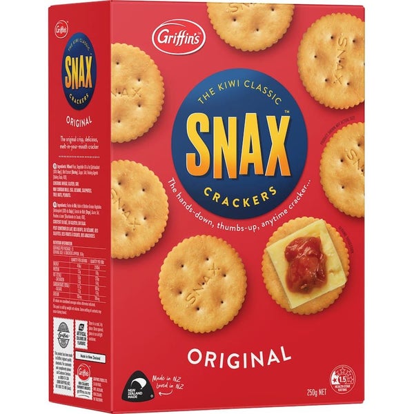 Griffins Snax Crackers Original 250g Carousel 1