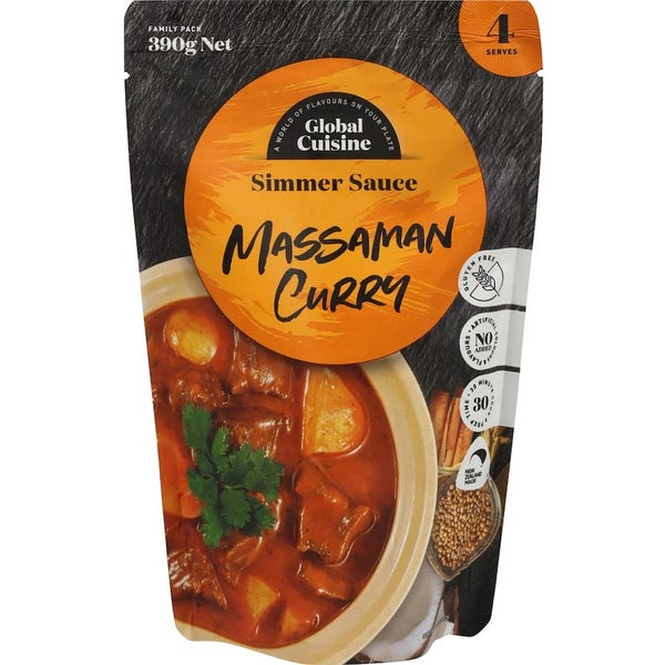 Global Cuisine Simmer Sauce Massaman Curry 390g Carousel 1