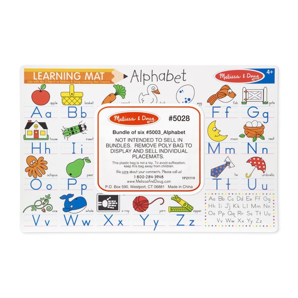 Alphabet Write-A-Mat (Bundle of 6) Carousel 1