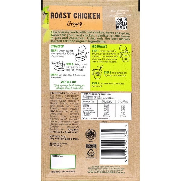 Mrs Rogers Organic Gravy Mix Roast Chicken Carousel 2