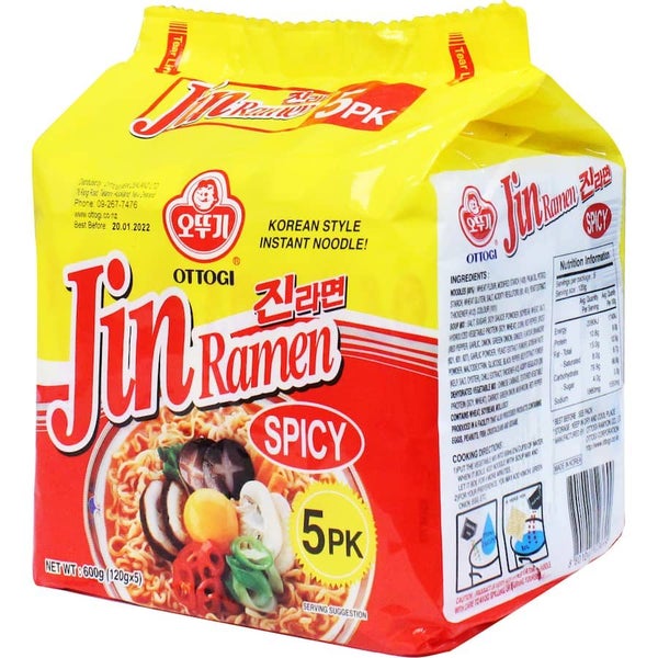 Ottogi Jin Ramen Instant Noodles Spicy Multi Pack Carousel 2