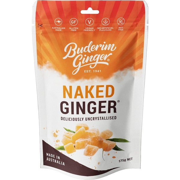 Buderim Ginger Naked Pouch 175g Carousel 1