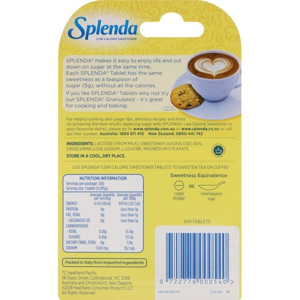Splenda Sugar Substitute Sweetener Carousel 2