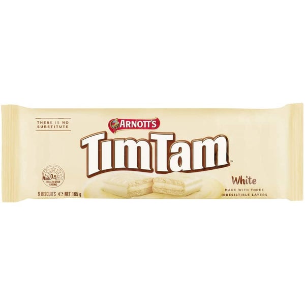 Arnotts Tim Tam Chocolate Biscuits White 165g Carousel 1